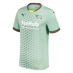 Jalkapallo Peliasut Derby County Lasten Vieras Pelipaita 2024-25 Lyhythihainen